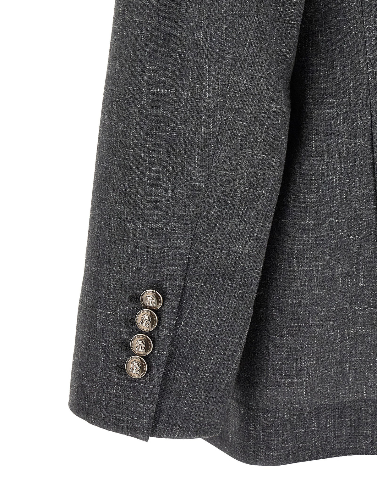 Brunello Cucinelli - Blazer Flamed Canvas Blazer