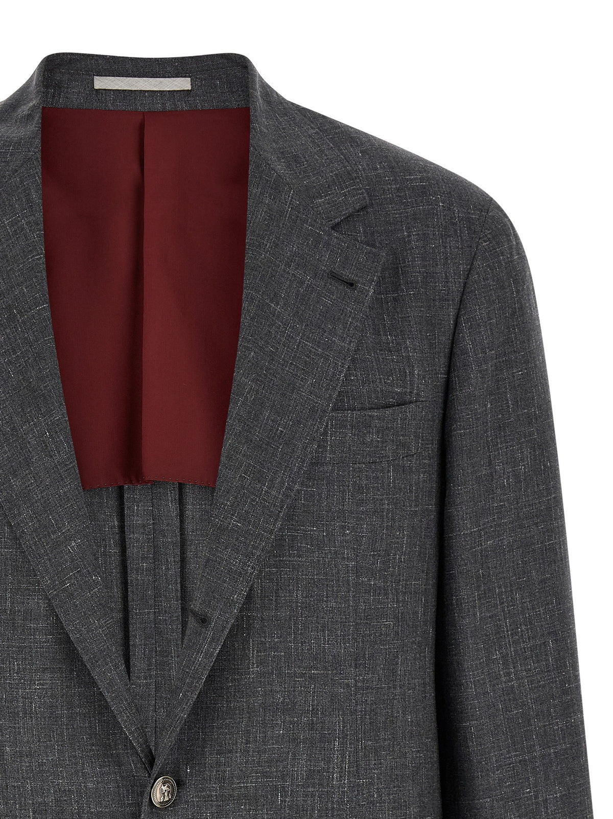 Brunello Cucinelli - Blazer Flamed Canvas Blazer
