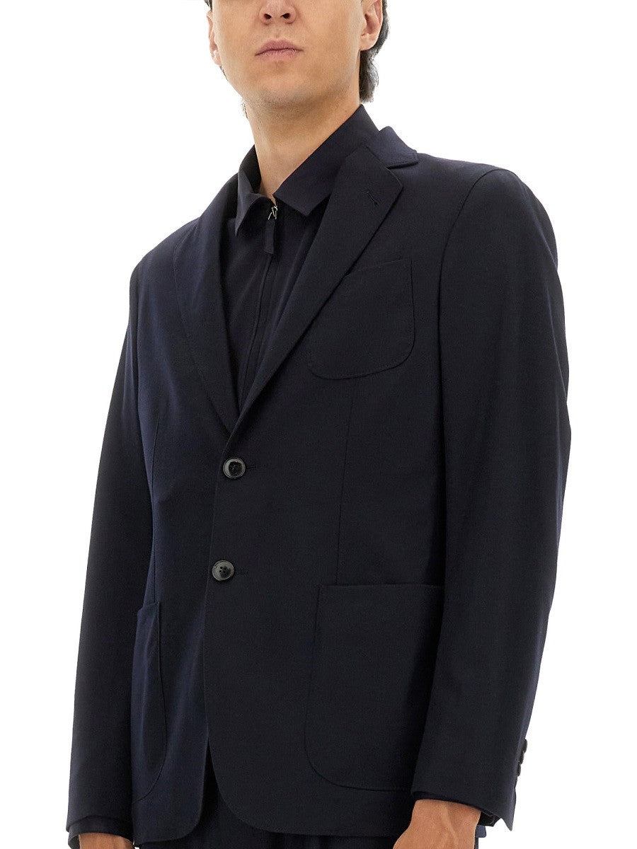 Giorgio Armani - GIACCA MONOPETTO SFODERATA IN CASHMERE