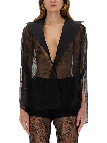 NINA RICCI - BLAZER-INSPIRED LACE CAPE