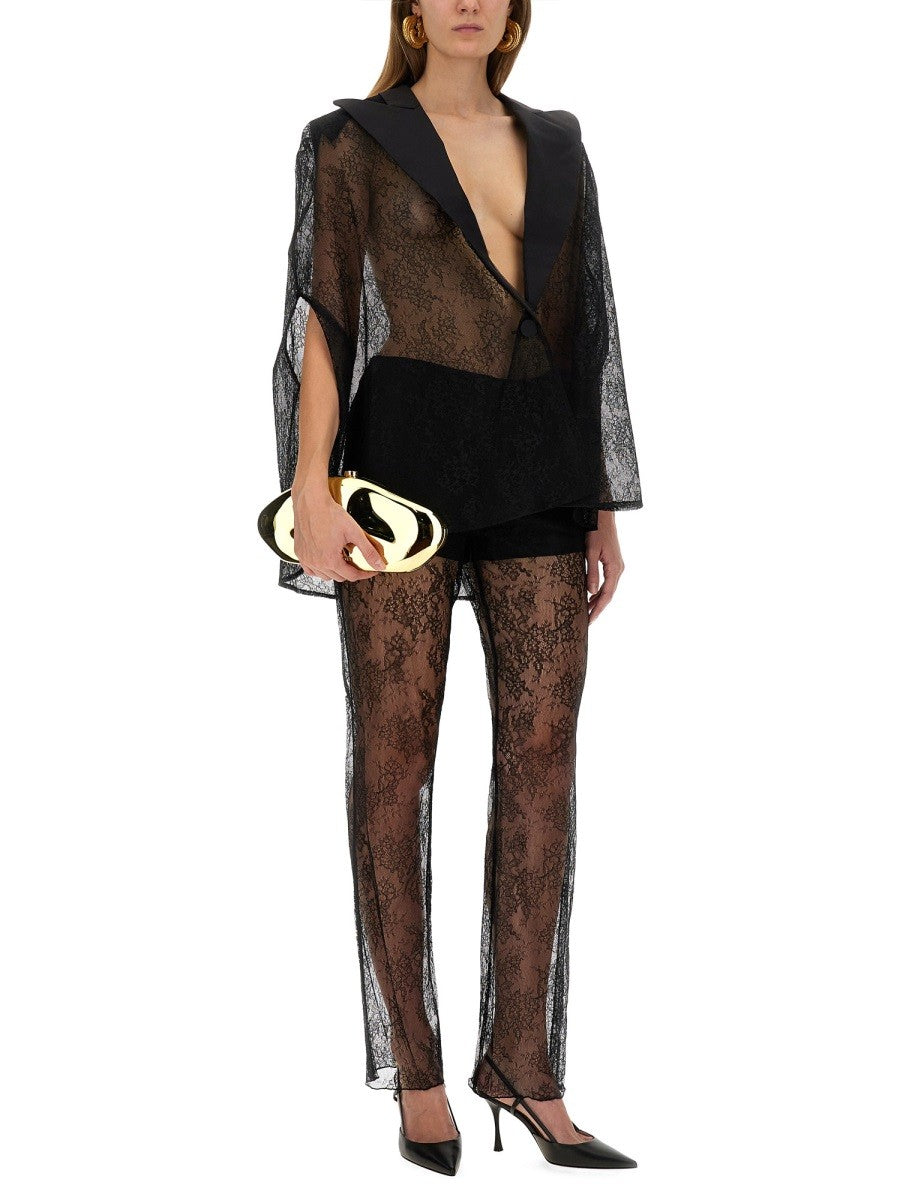 NINA RICCI - BLAZER-INSPIRED LACE CAPE