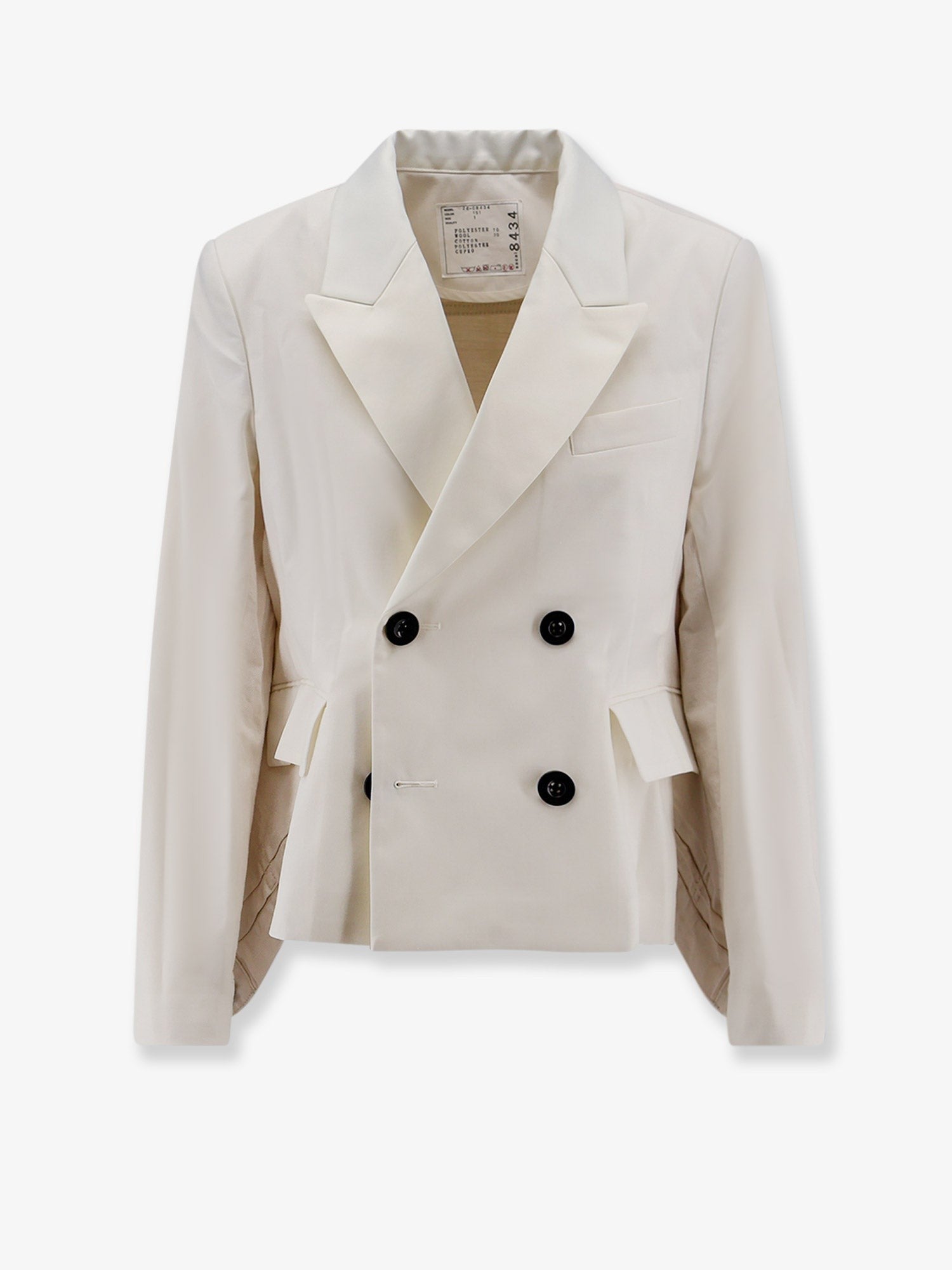 SACAI Blazer with white denim insert on the back