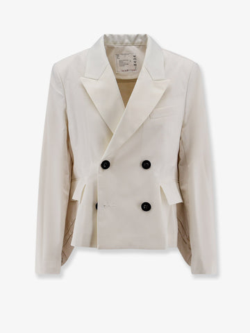 SACAI Blazer with white denim insert on the back