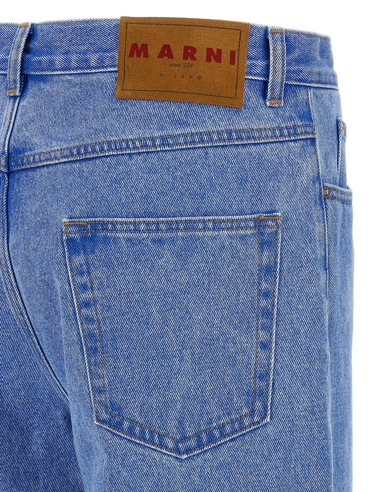 Marni - 'Bleached Coated' jeans