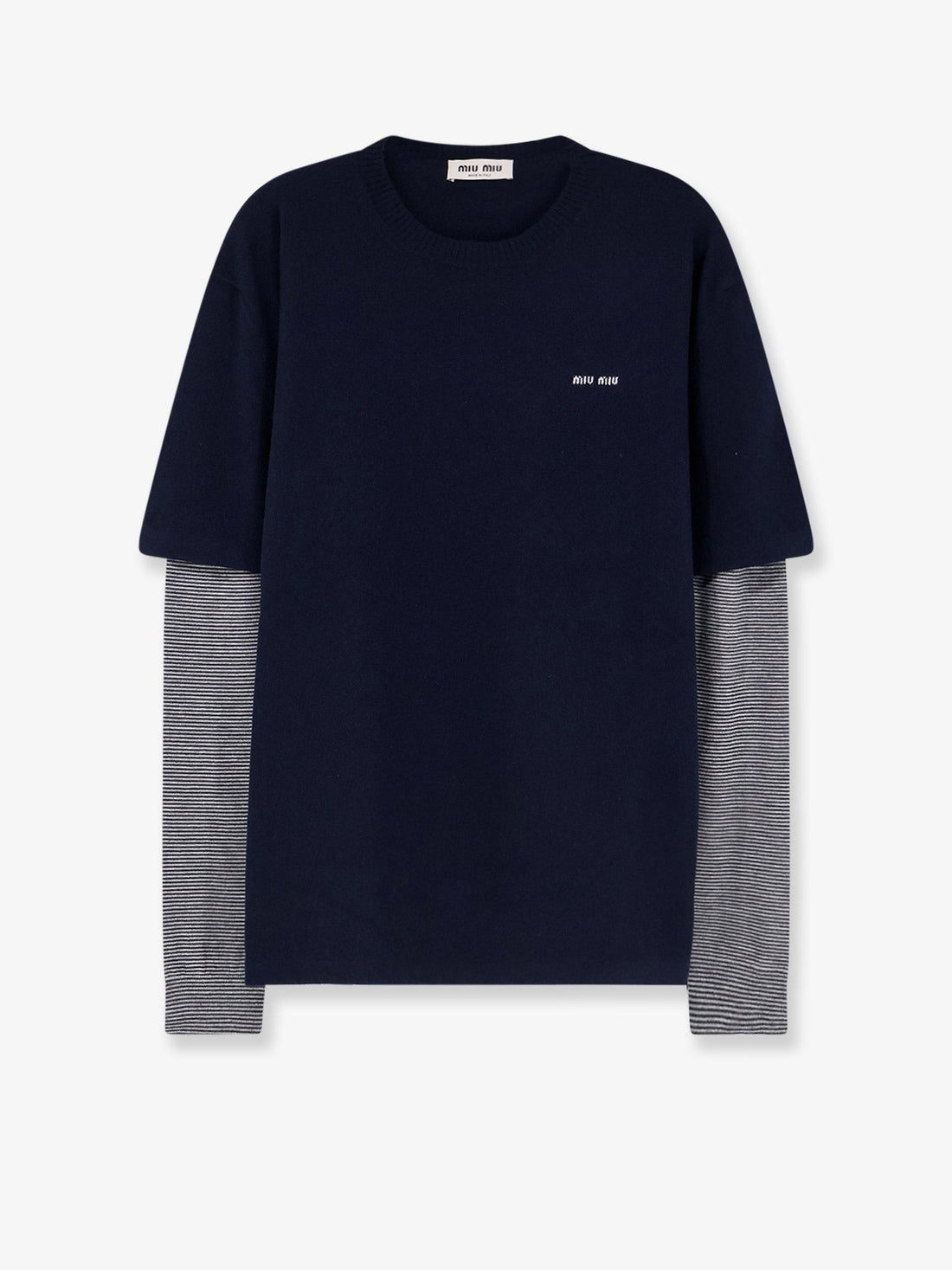 Miu Miu - Blend of virgin wool, cashmere and silk sweater blend-of-virgin-wool-cashmere-and-silk-sweater