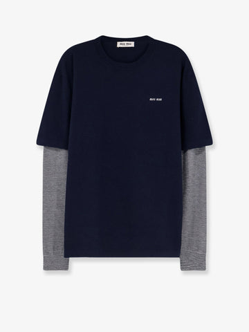 Miu Miu - Blend of virgin wool, cashmere and silk sweater
