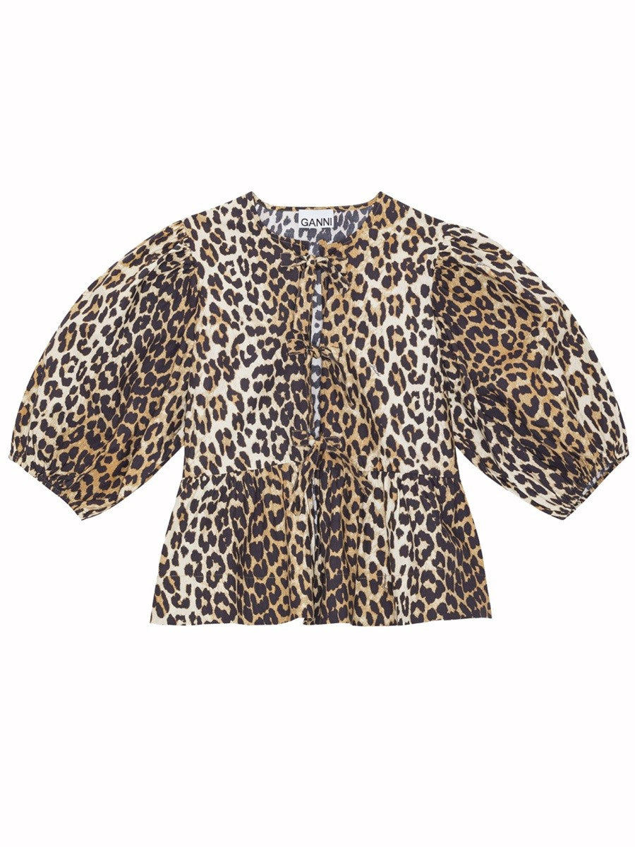 GANNI - BLOUSE WITH "ANIMALIER" PRINT blouse-with-animalier-print