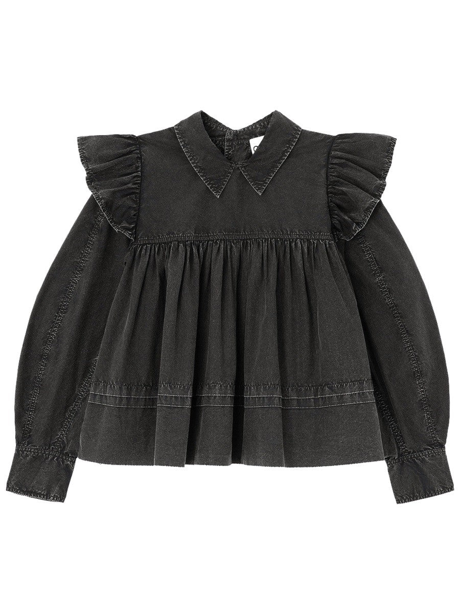 GANNI - BLOUSE WITH COLLAR blouse-with-collar