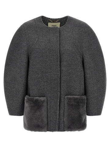 Fendi - Blouson cocoon