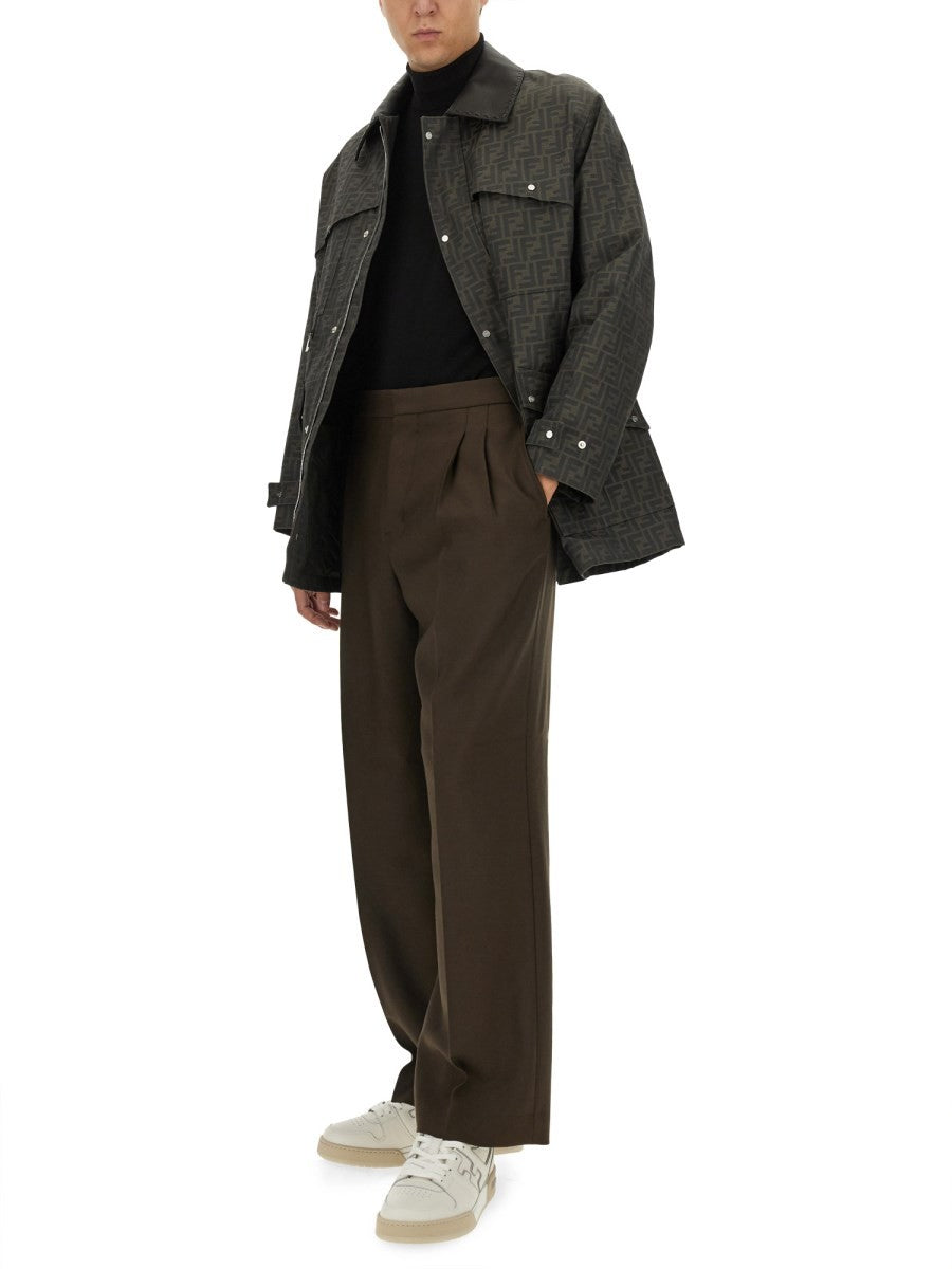 BLOUSON IN JACQUARD "FF"