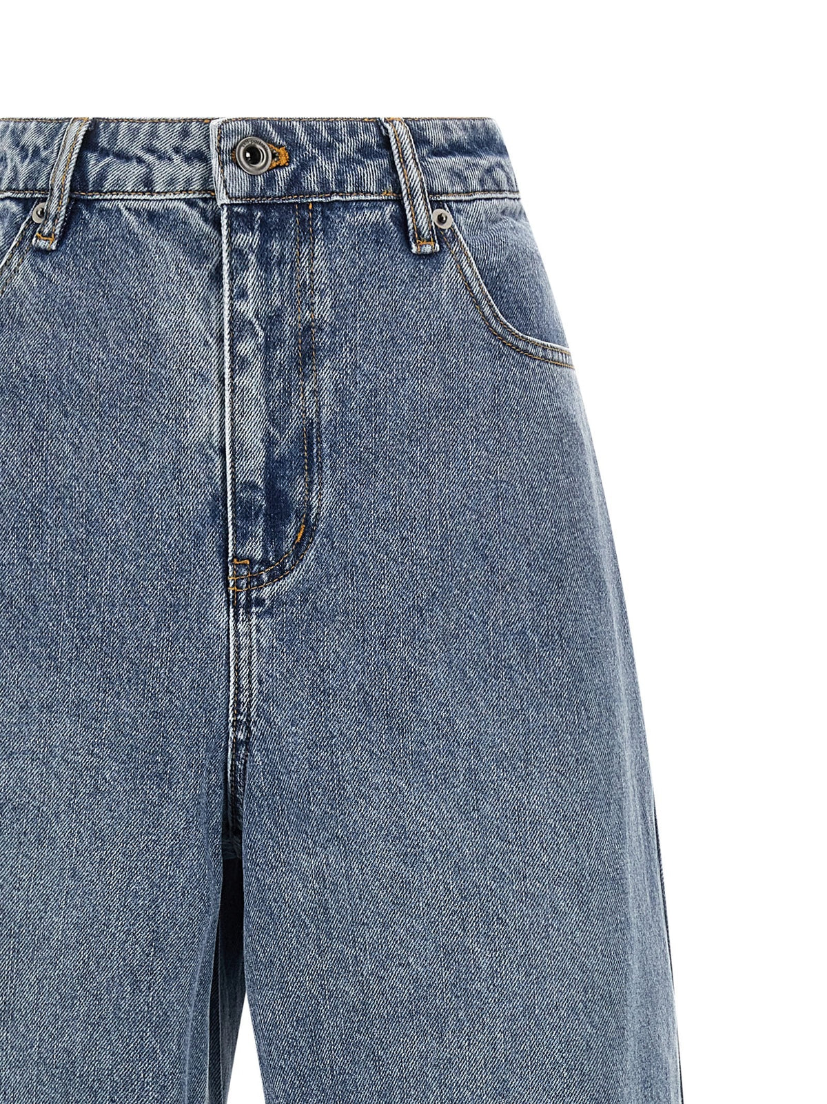 SELF-PORTRAIT - 'Blue Barrel Leg' jeans