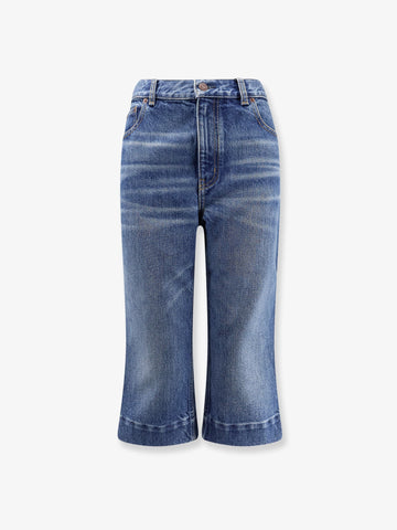CHLOE' Blue denim Capri jeans