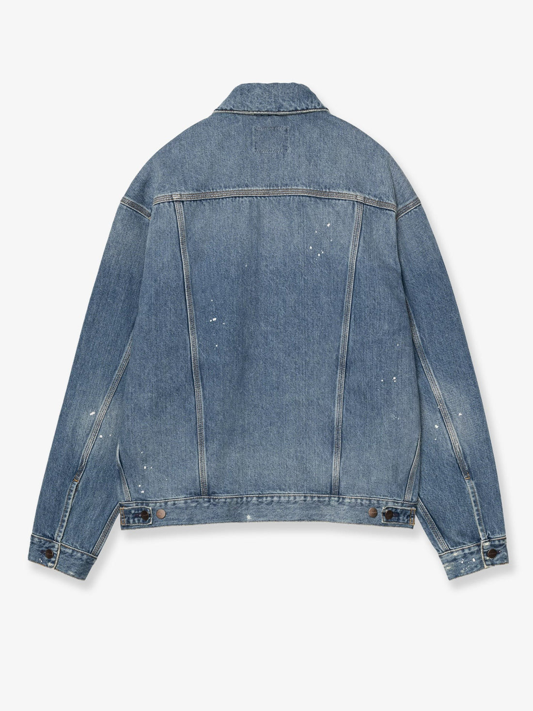 Carhartt Wip - Blue denim jacket with distressed effect blue-denim-jacket-with-distressed-effect_578d6dbe-2563-4b0c-9f00-a0cfb7b3ade0