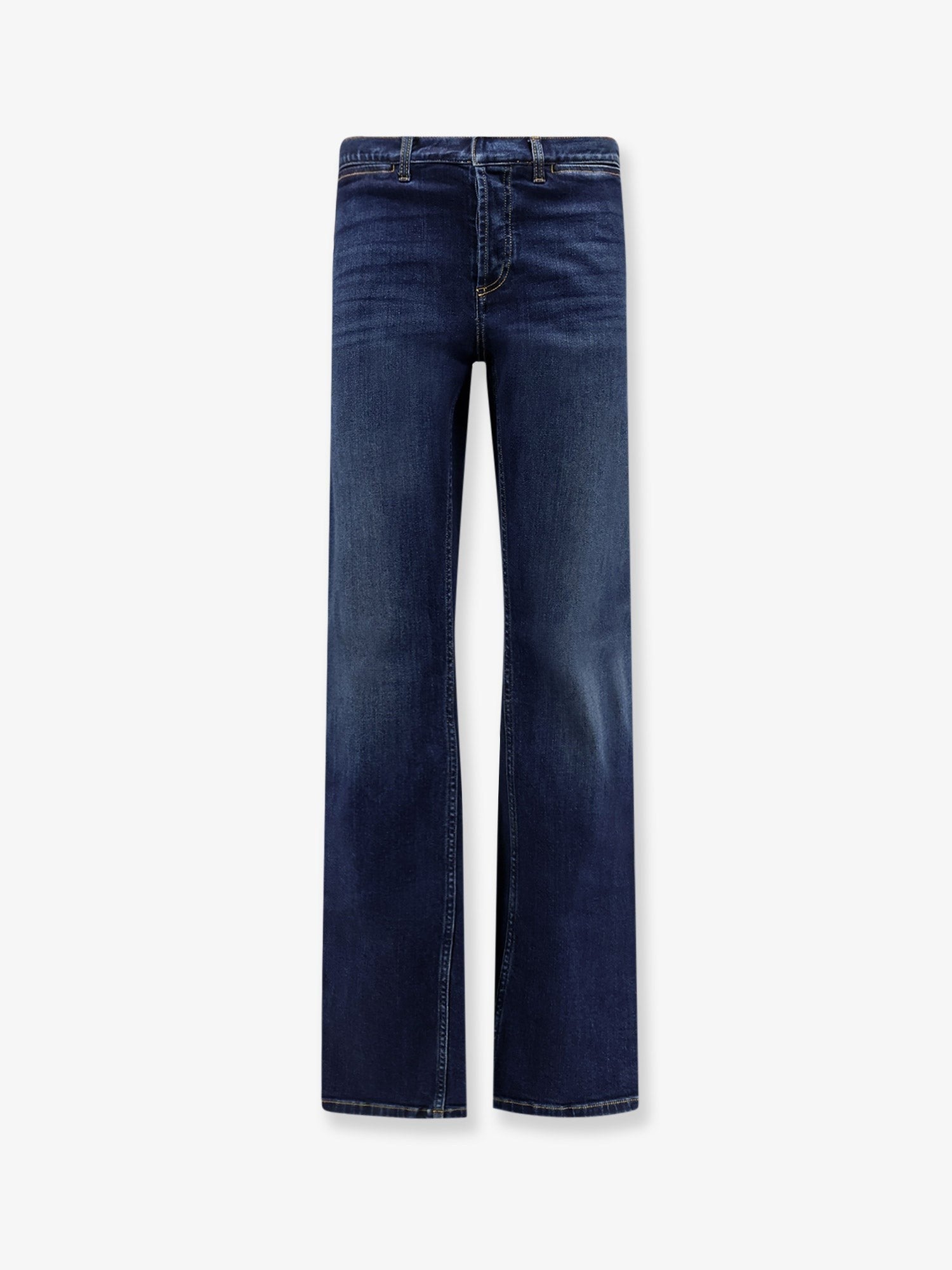 Gucci - Blue denim jeans with Nastro Web profiles