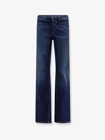 Gucci - Blue denim jeans with Nastro Web profiles