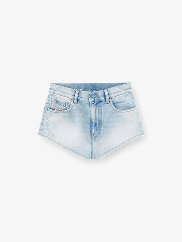 Diesel - Blue denim shorts with destroyed effect blue-denim-shorts-with-destroyed-effect