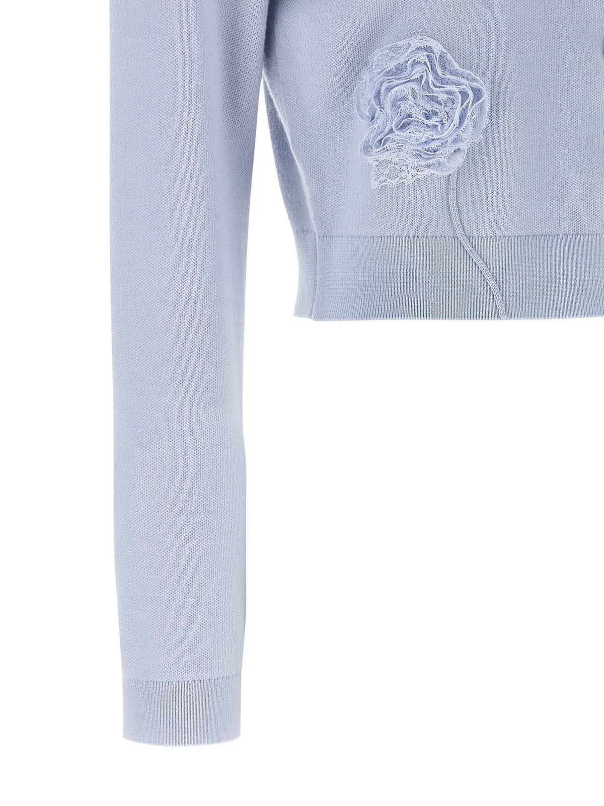 SELF-PORTRAIT - 'Blue Flower Knit' cardigan