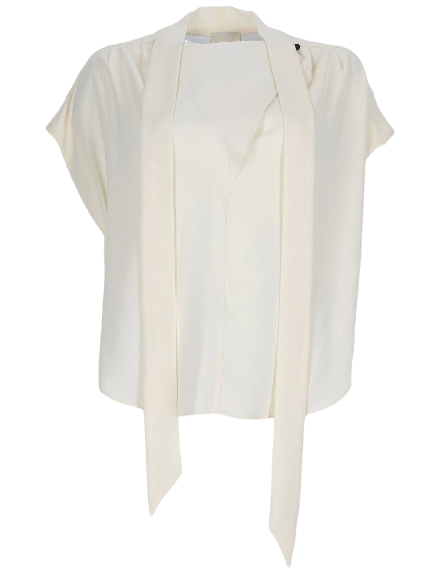 Isabel Marant - Selene Tie-Front Crepe Blouse Ivory