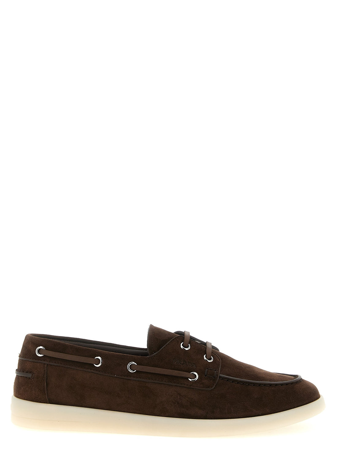 PRADA - Boat loafers Brown