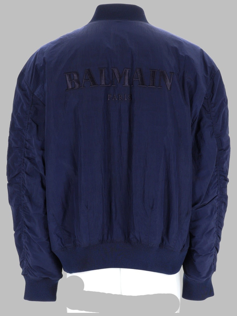 Balmain Balmain - BOMBER CON LOGO RICAMATO