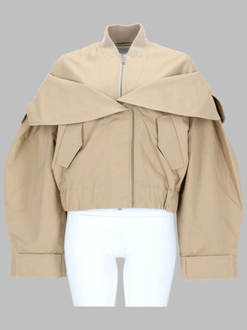 GANNI GANNI - BOMBER IN COTONE