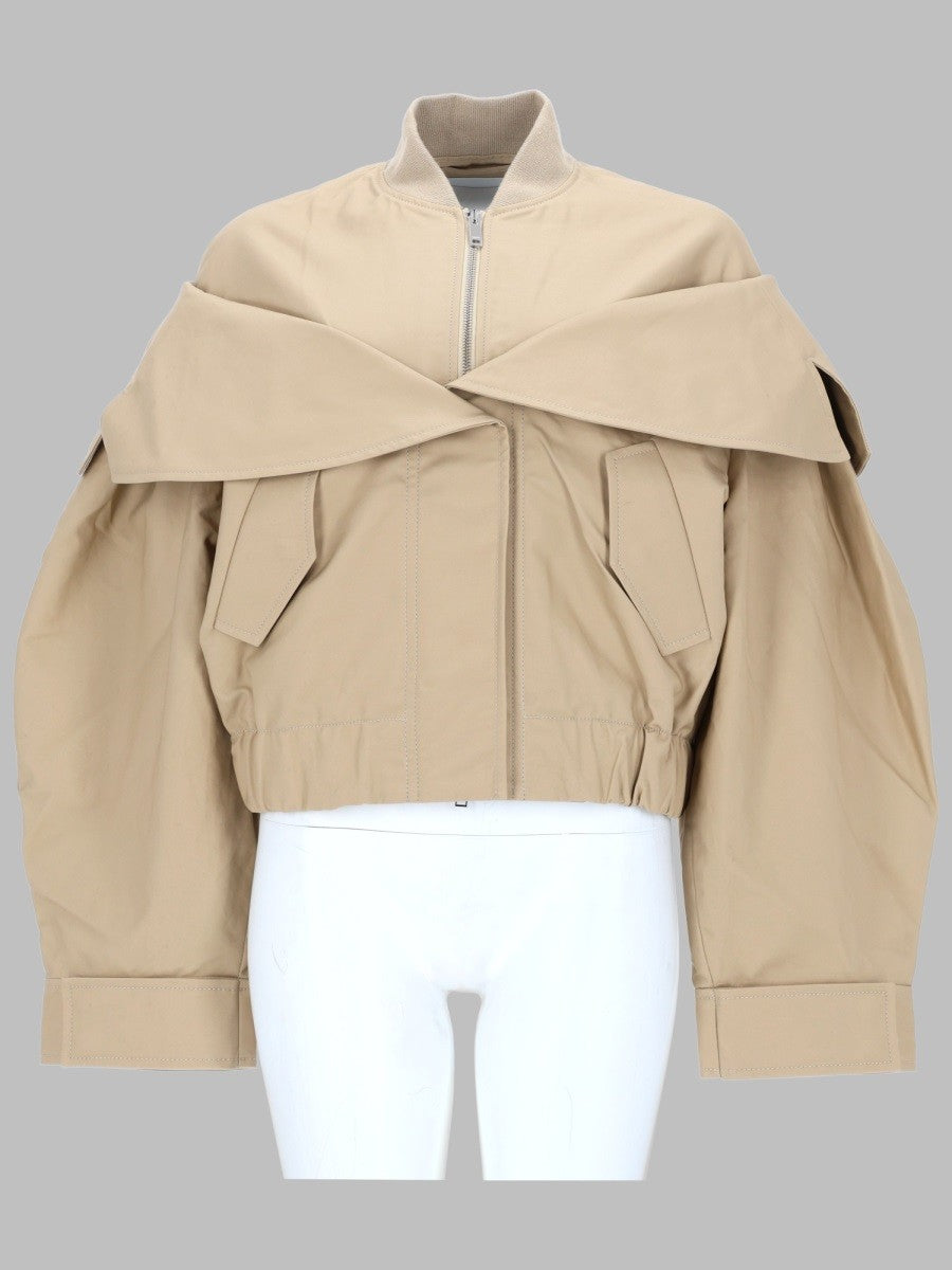 GANNI GANNI - BOMBER IN COTONE