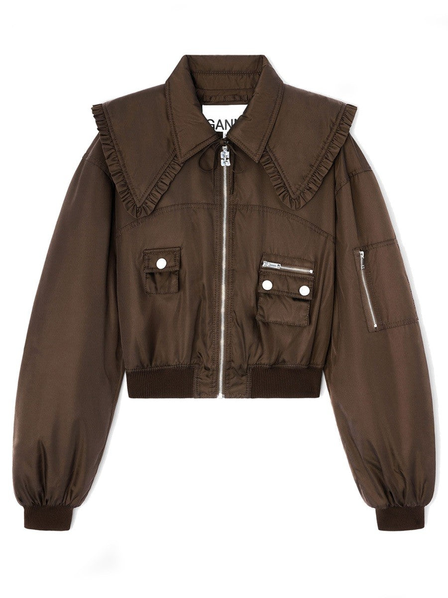 GANNI - BOMBER JACKET "DUCHESSE" bomber-jacket-duchesse_b7d300b1-6de9-46f5-9144-1fb4f7deac20