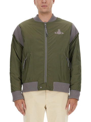 Vivienne Westwood Vivienne Westwood - BOMBER JACKET WITH LOGO