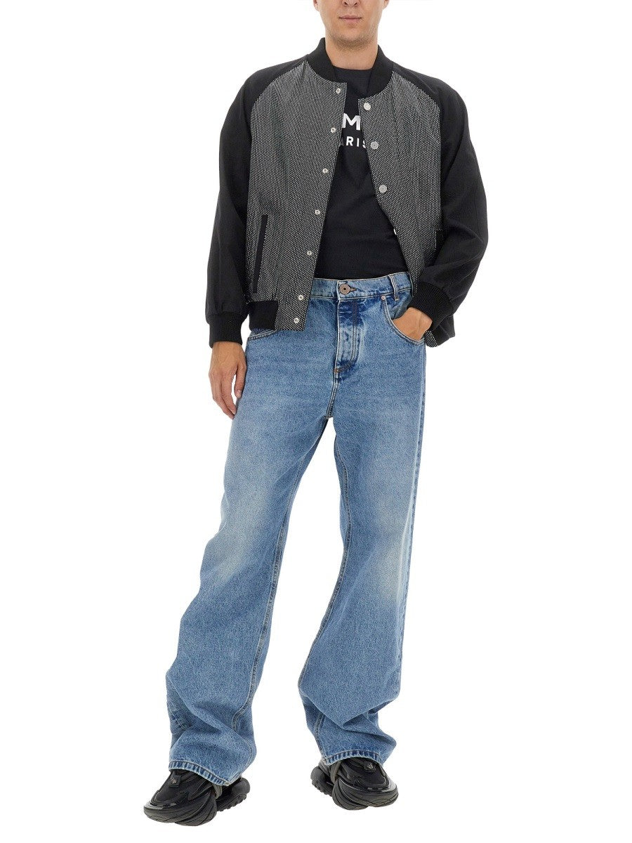 BOMBER JACKET WITH LOGO