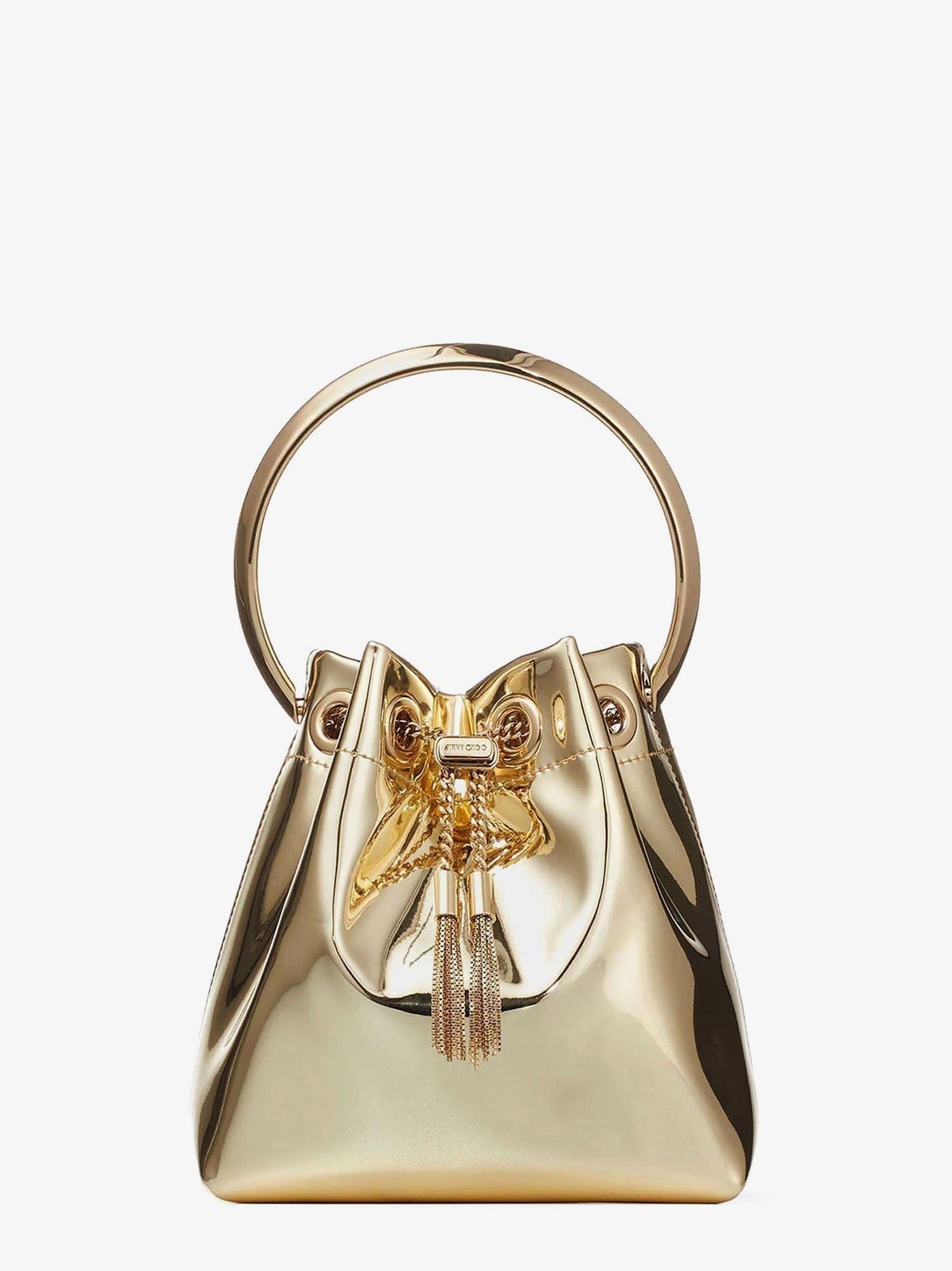 Jimmy Choo Jimmy Choo - Bon Bon Metallic Leather Bucket Bag