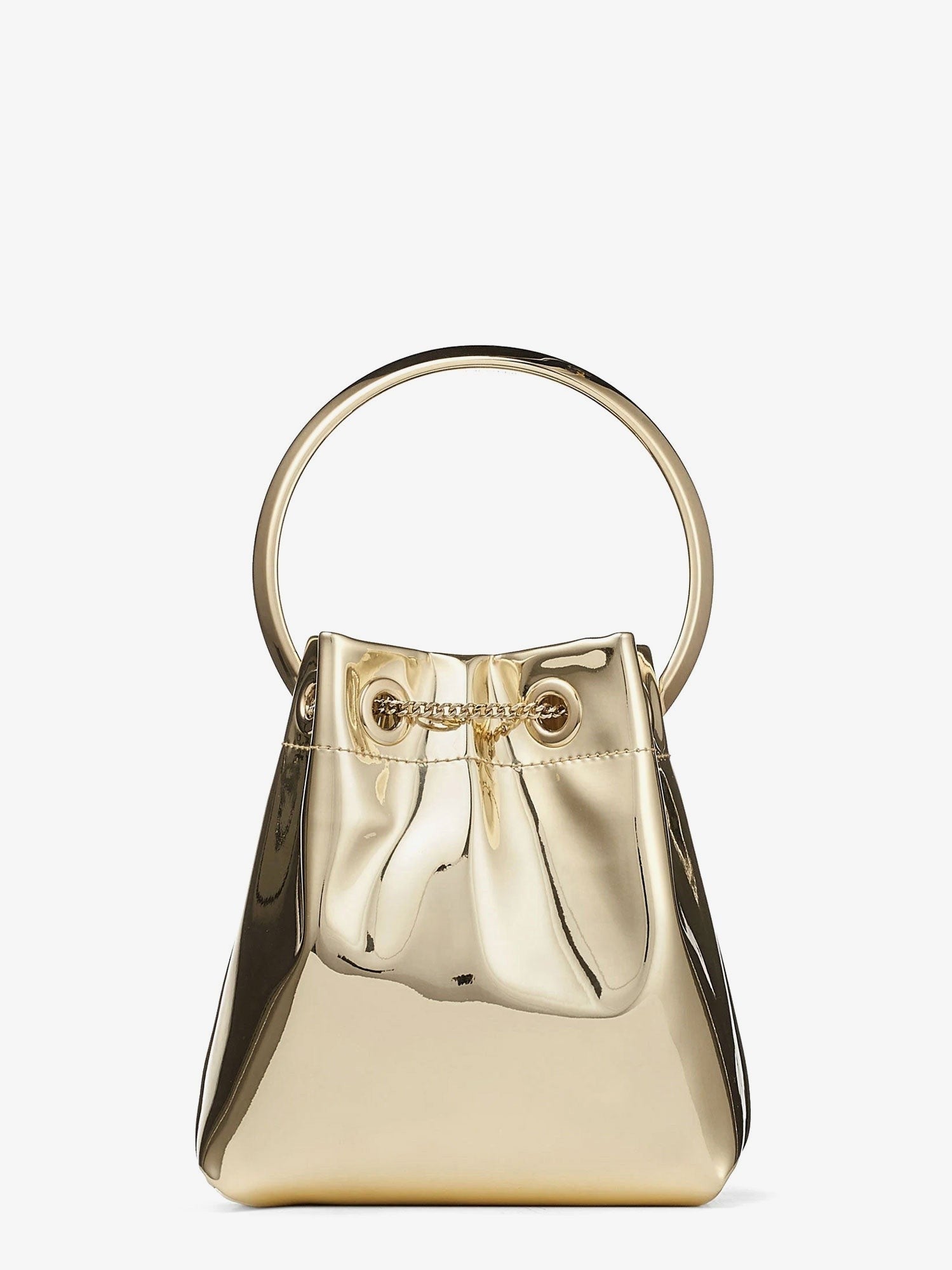Jimmy Choo Jimmy Choo - Bon Bon Metallic Leather Bucket Bag
