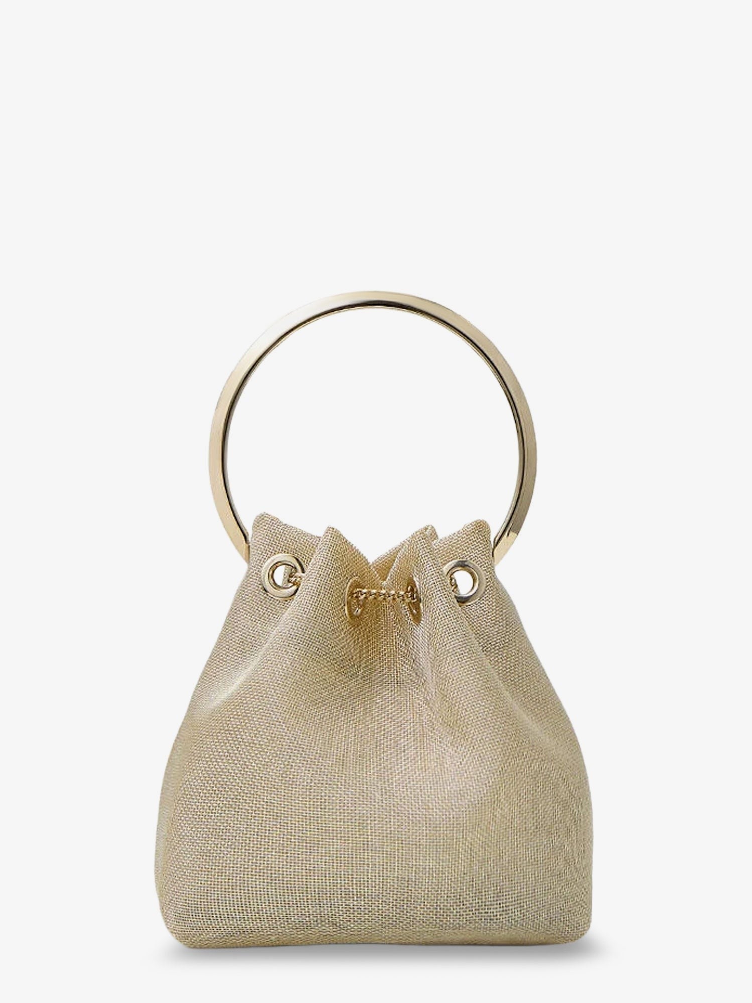 Jimmy Choo - Bon Bon metallic mesh bucket bag