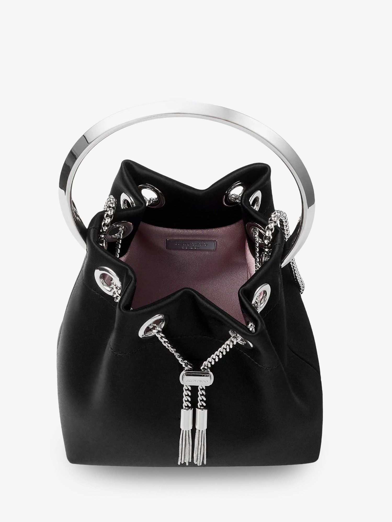 Jimmy Choo - Bon Bon satin bucket bag