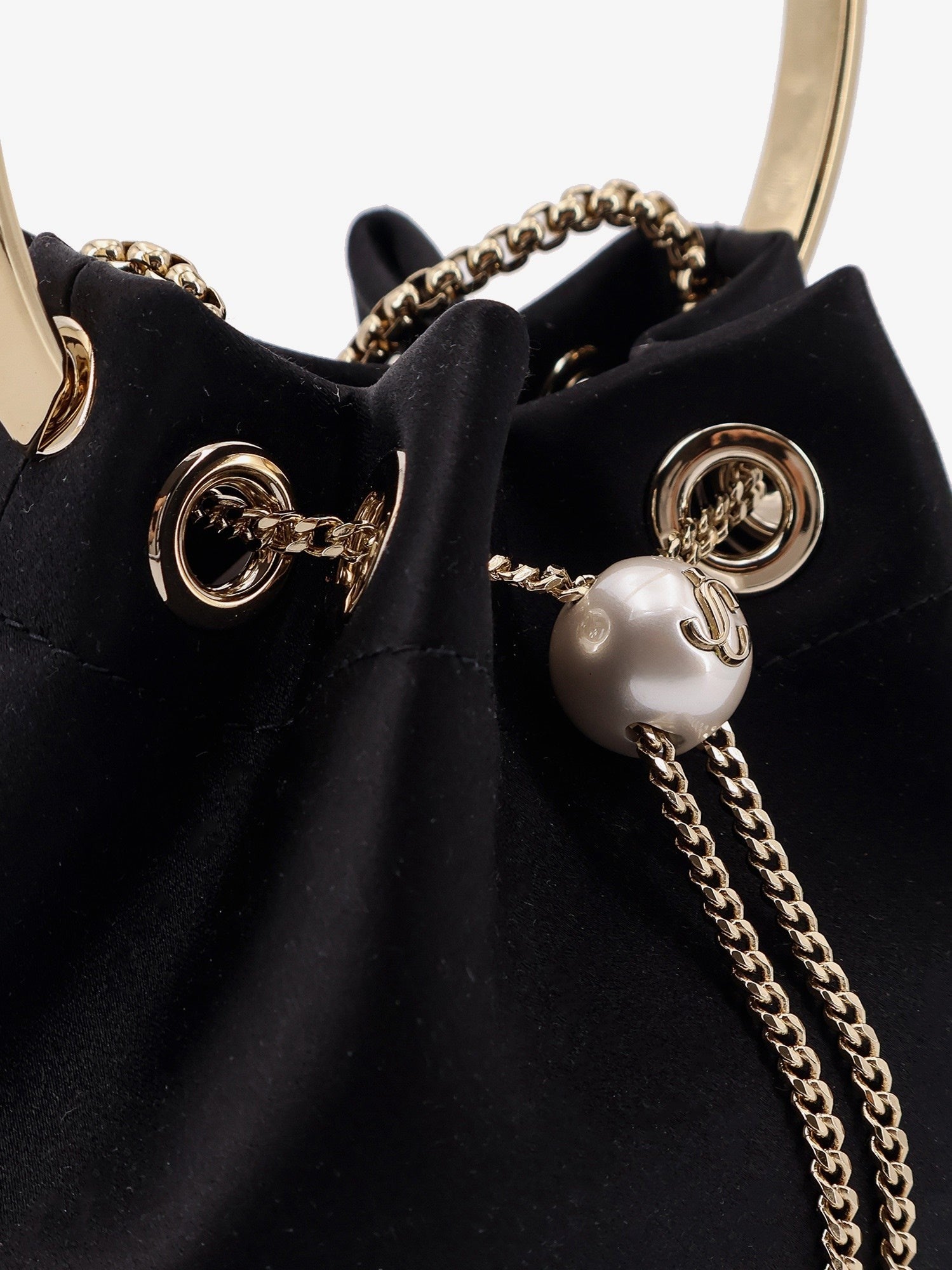 Bon Bon satin bucket bag