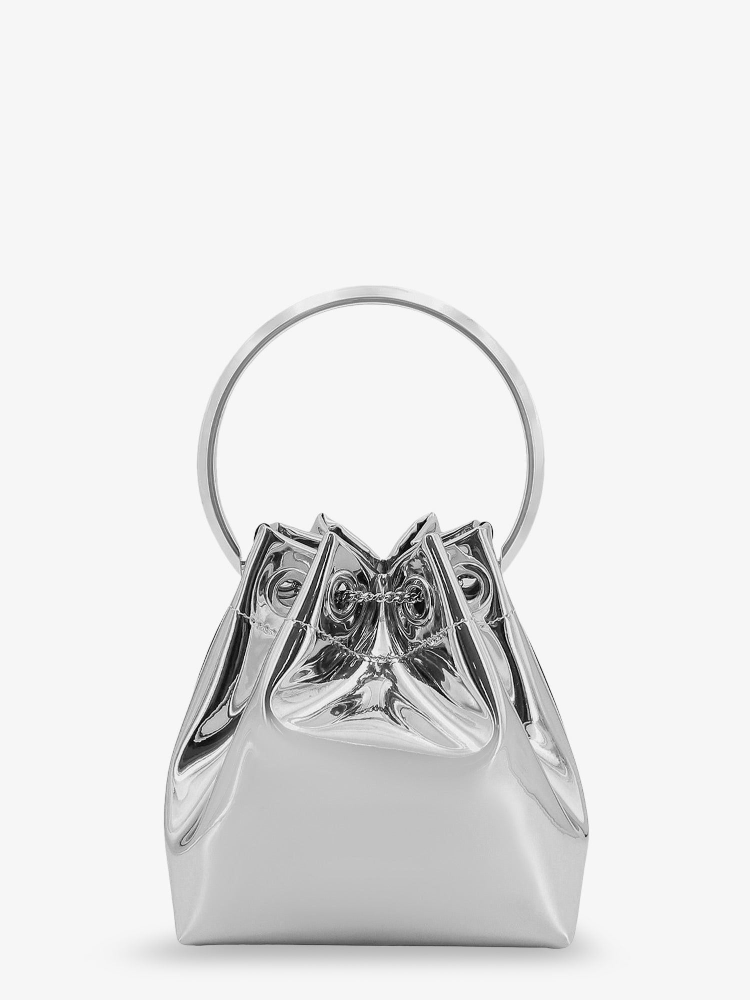 Jimmy Choo - Bonbon bucket bag in mirrored fabric