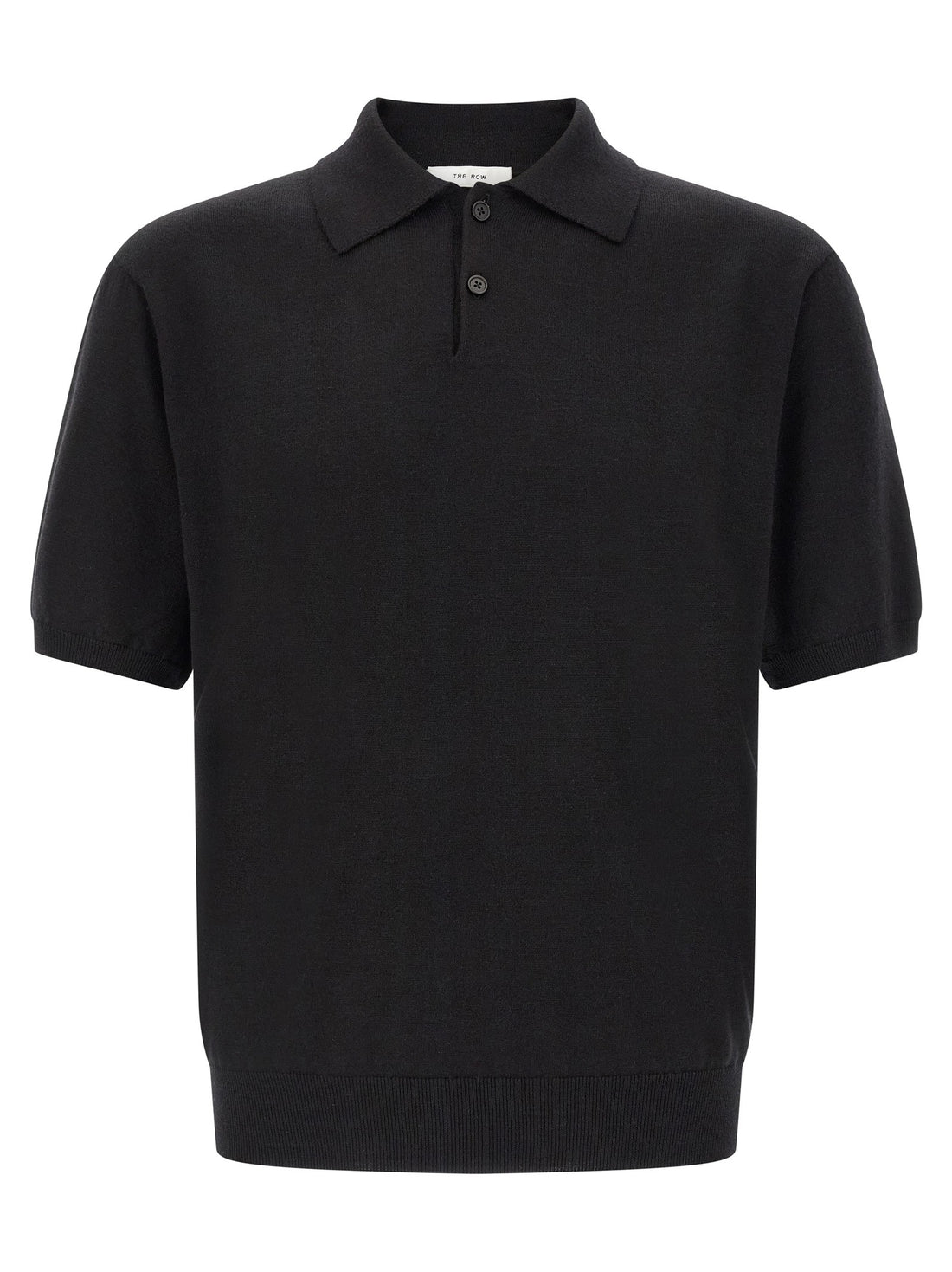 THE ROW - 'Borges top' polo shirt Black M