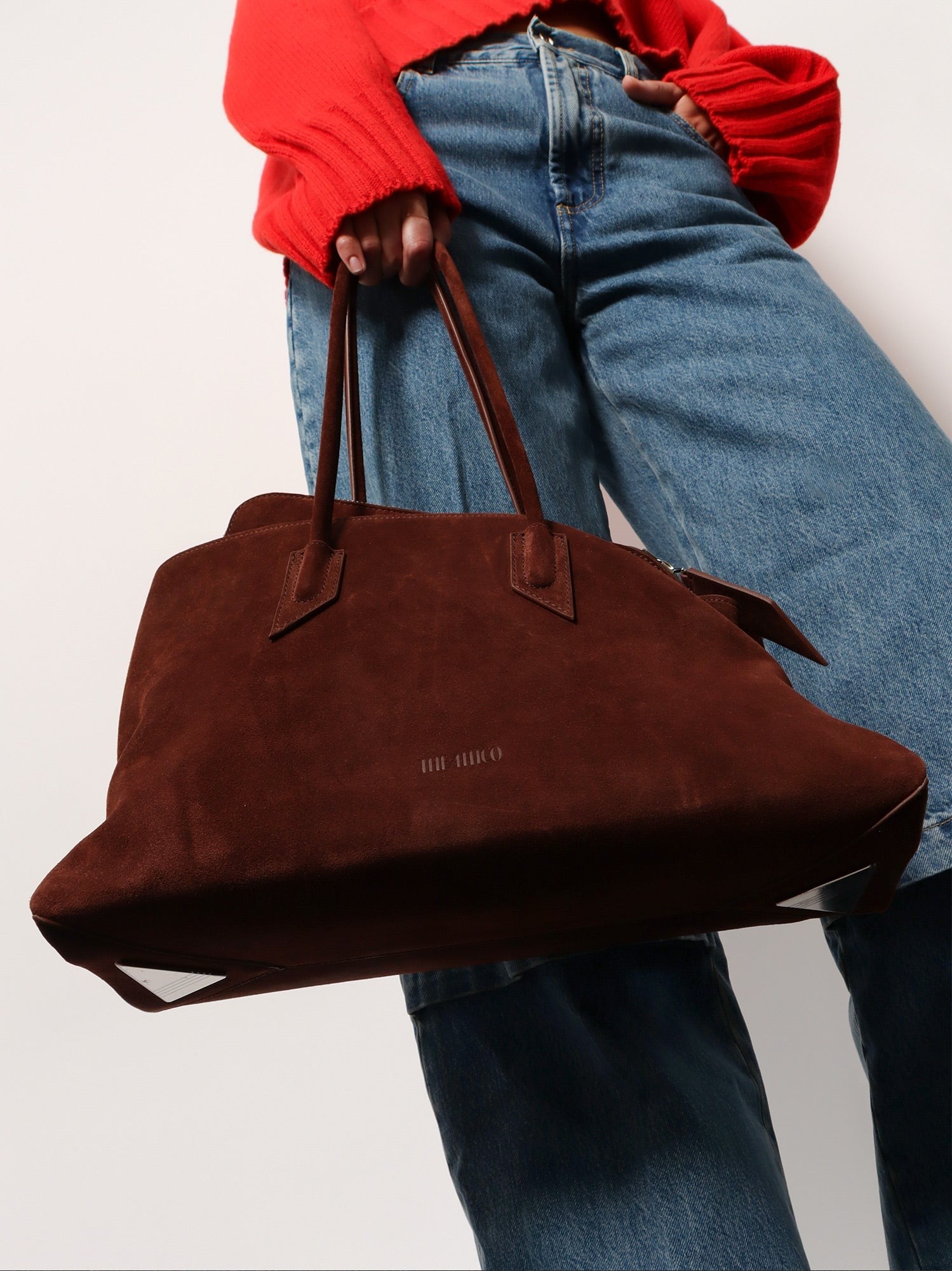 The Attico - Borsa a spalla La Passeggiata in suede