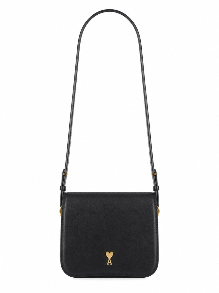 AMI PARIS - BORSA A TRACOLLA "PARIS PARIS" Unisex Black UNI