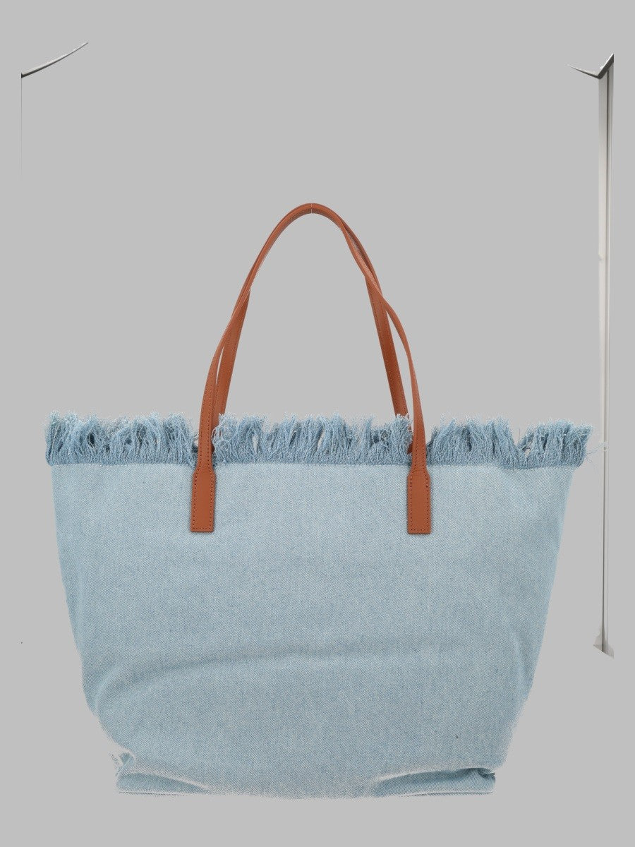 MC2 SAINT BARTH MC2 SAINT BARTH - BORSA "CITY" IN DENIM CON FRANGE
