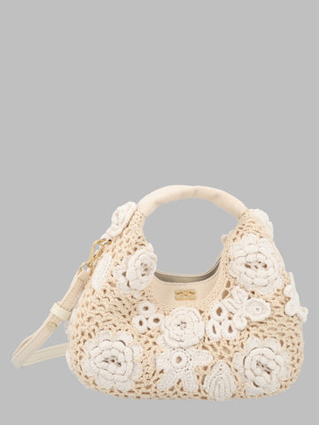 GANNI - BORSA HOBO MINI IN CROCHET