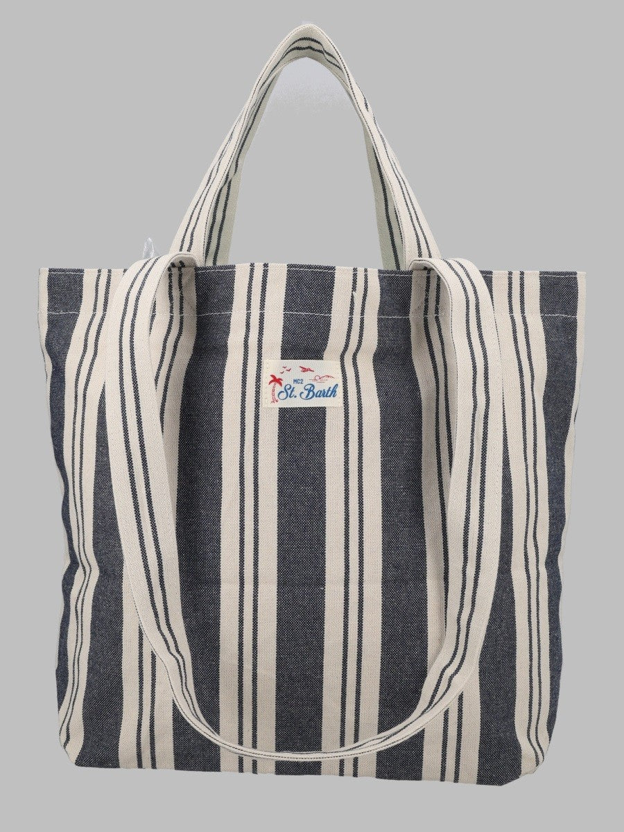 MC2 SAINT BARTH MC2 SAINT BARTH - BORSA TOTE ESSENTIAL BEACH IN COTONE