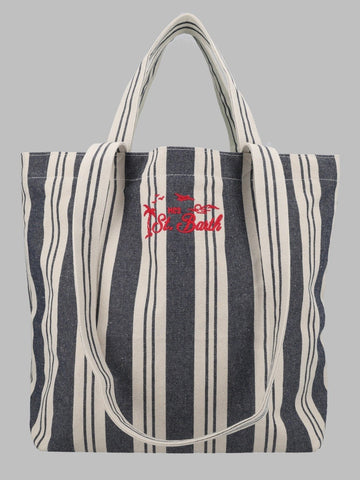 MC2 SAINT BARTH MC2 SAINT BARTH - BORSA TOTE ESSENTIAL BEACH IN COTONE