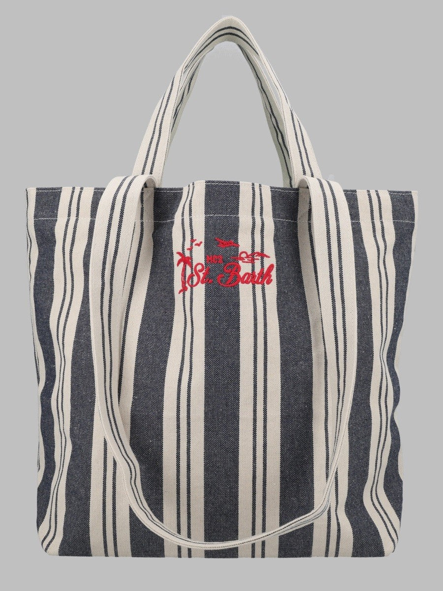 MC2 SAINT BARTH MC2 SAINT BARTH - BORSA TOTE ESSENTIAL BEACH IN COTONE