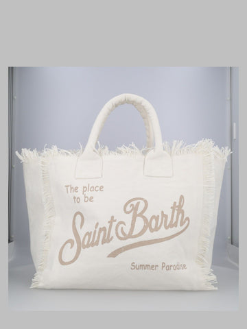 MC2 SAINT BARTH MC2 SAINT BARTH - BORSA "VANITY" MEDIUM IN CANVAS