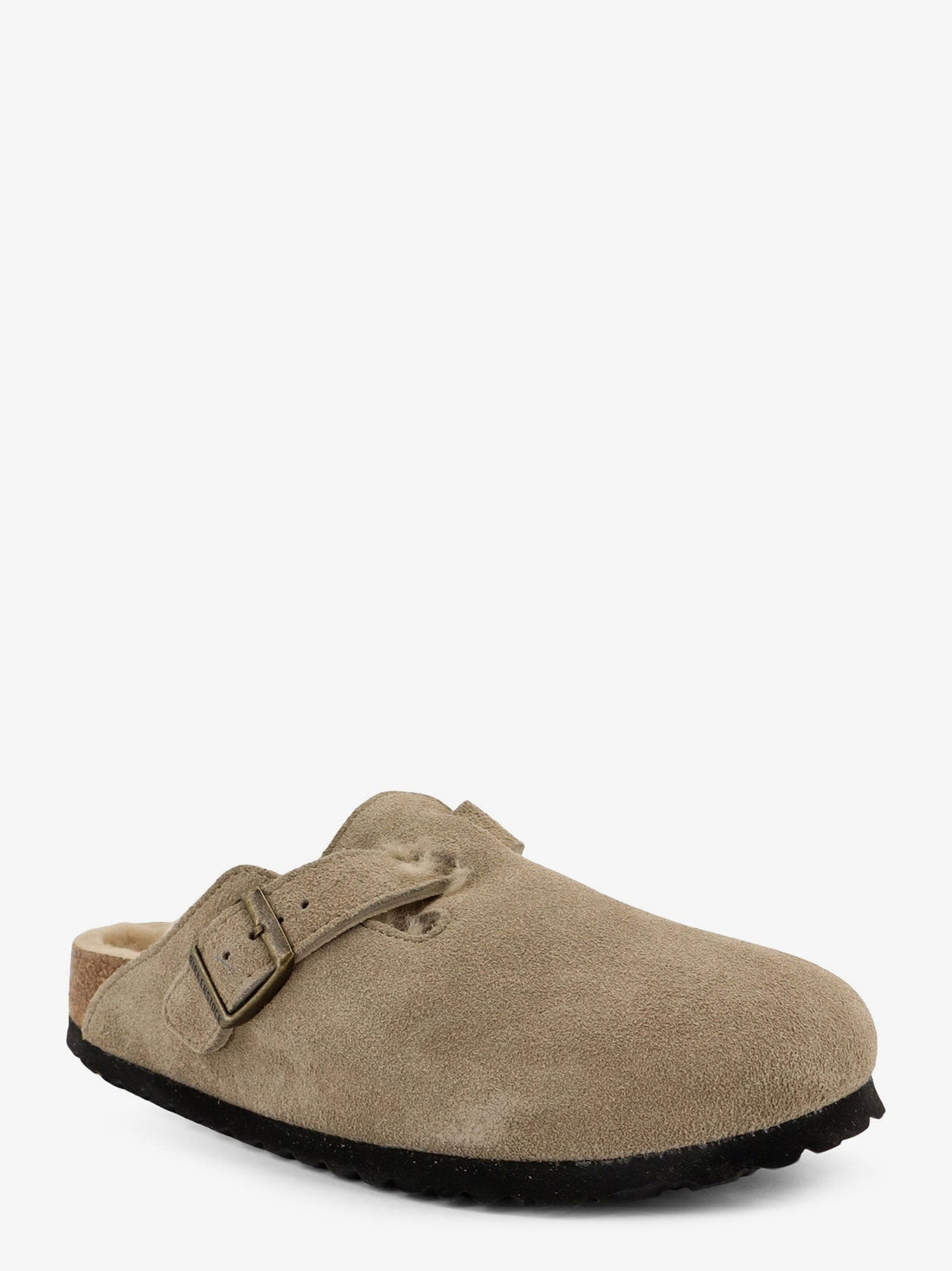 Boston Shearling suede mule