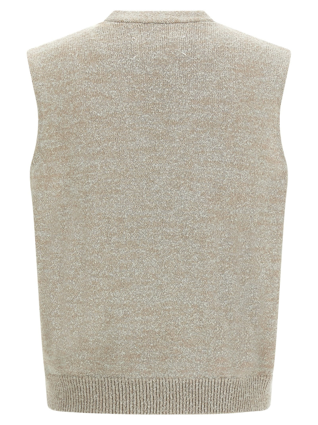 Maison Margiela - Bouclé knit vest beige