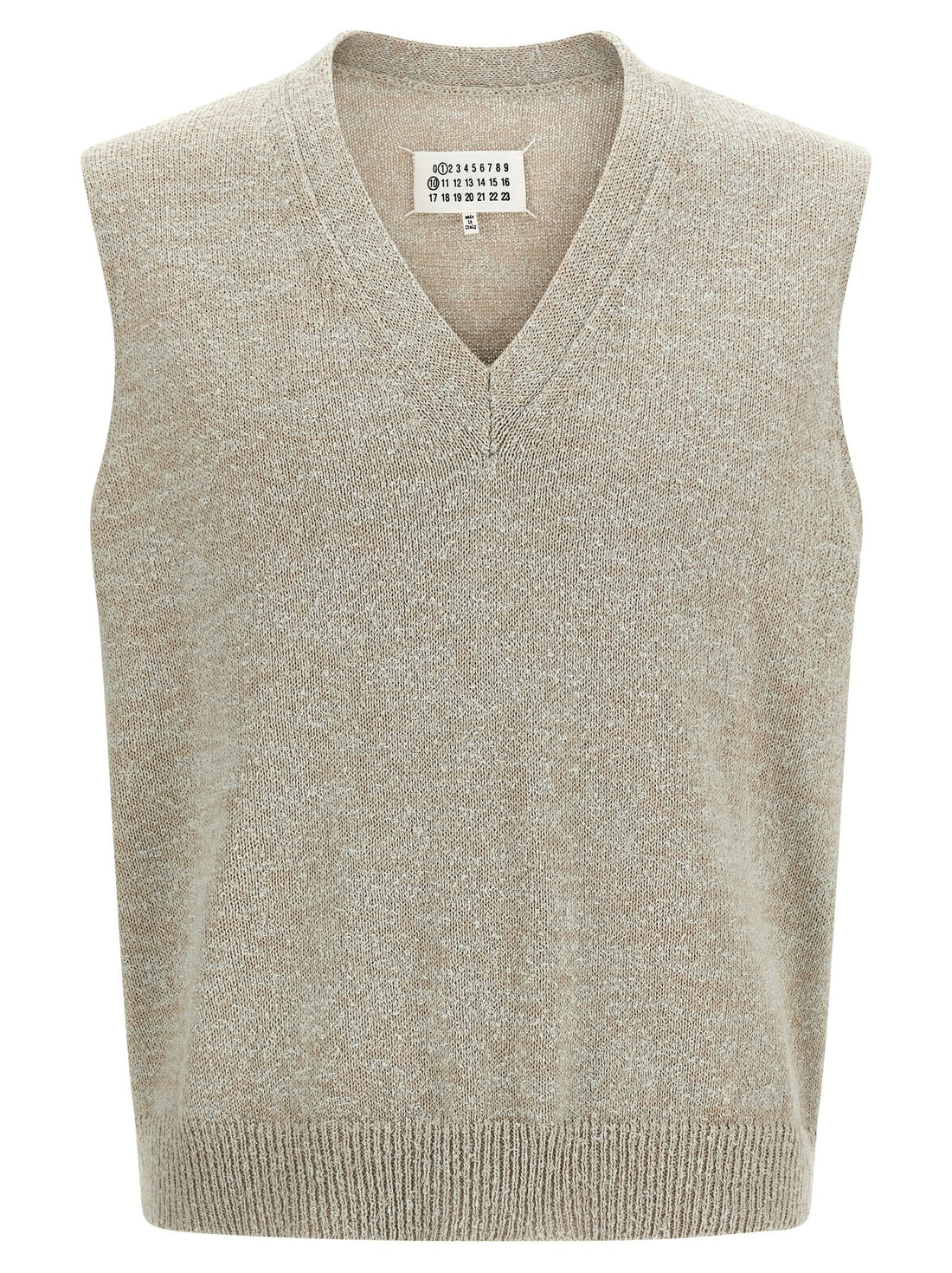 Maison Margiela - Bouclé knit vest beige