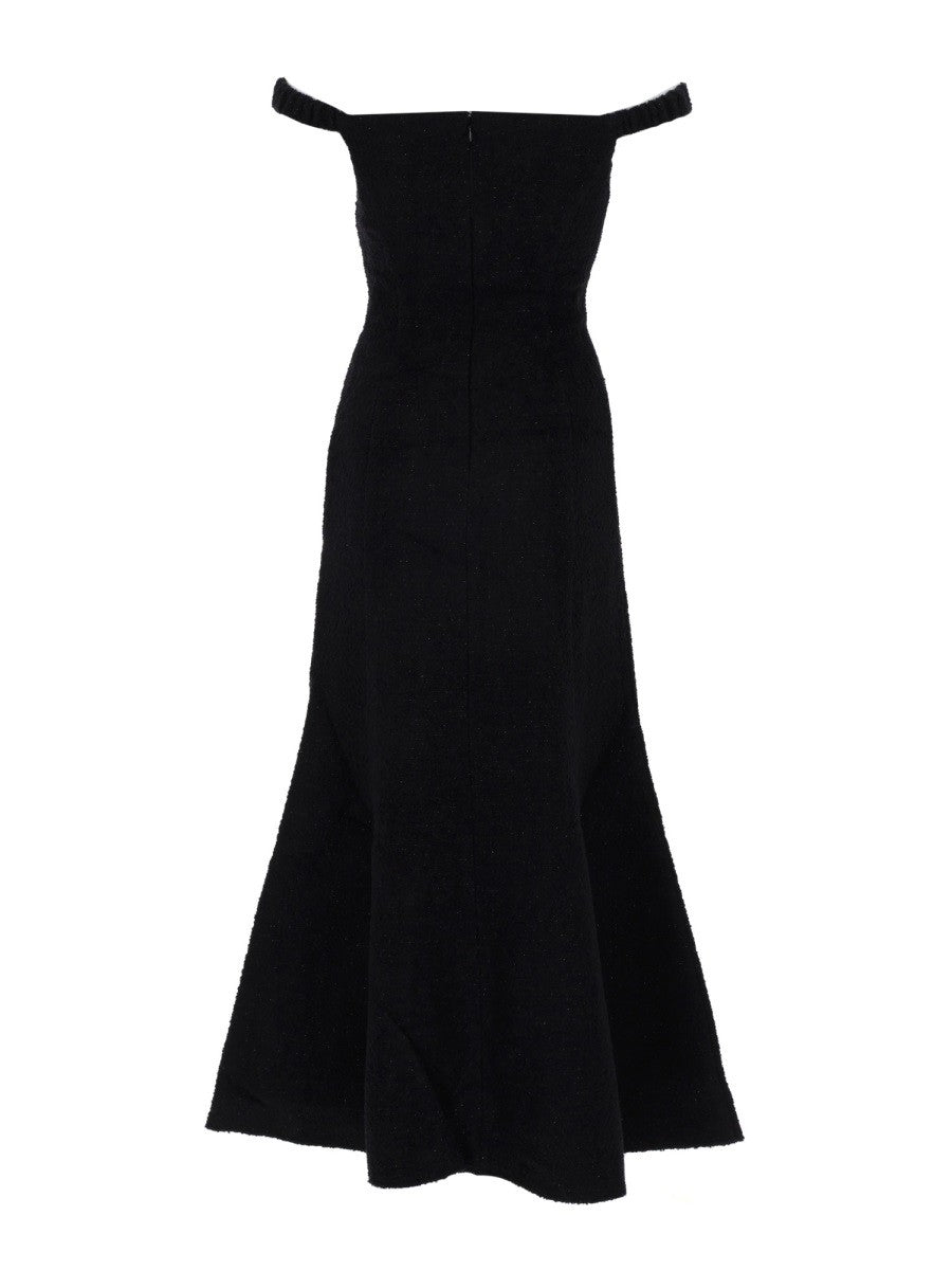 SELF-PORTRAIT - BOUCLE MIDI DRESS
