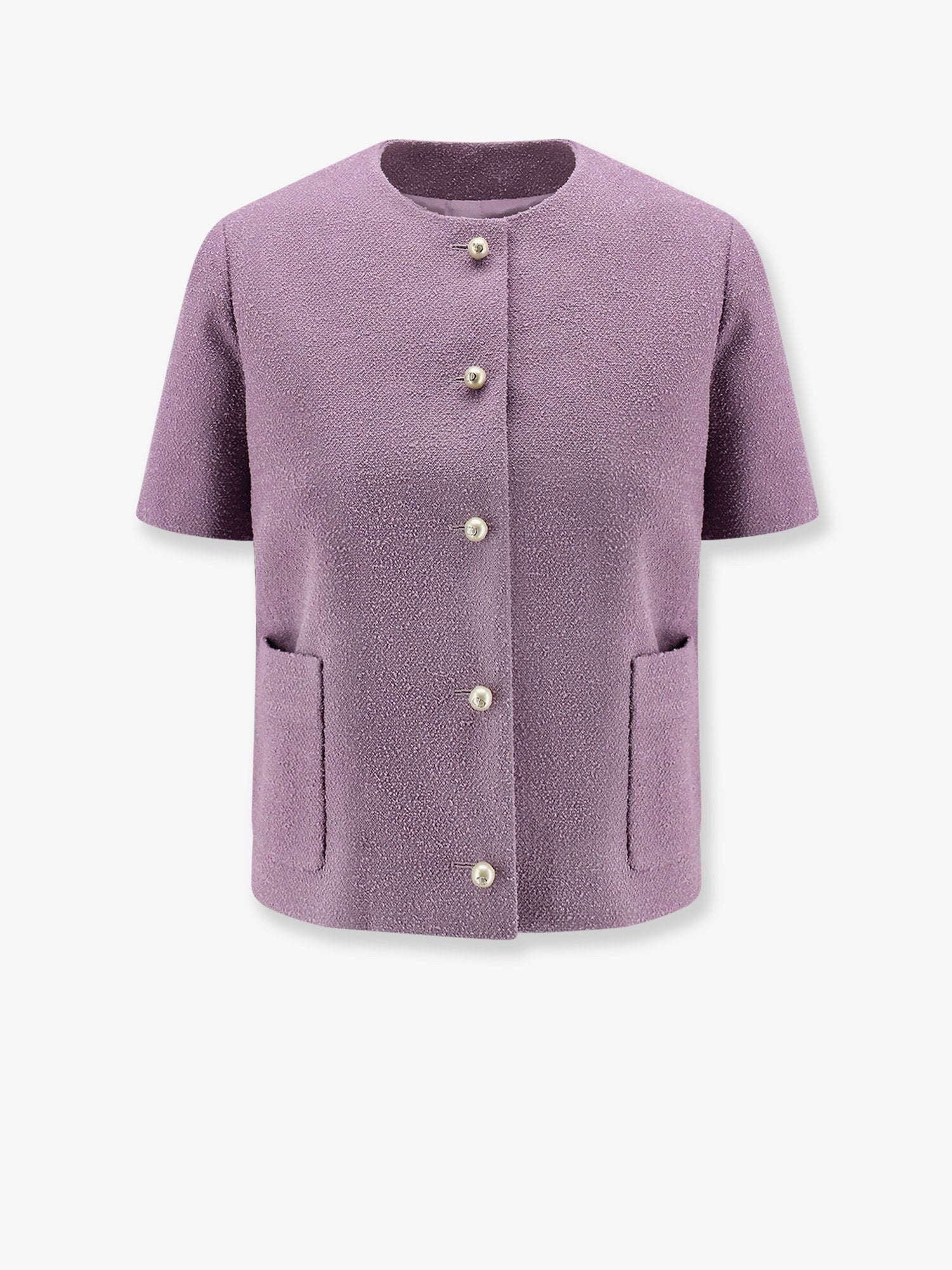 Bouclé virgin wool blend blazer