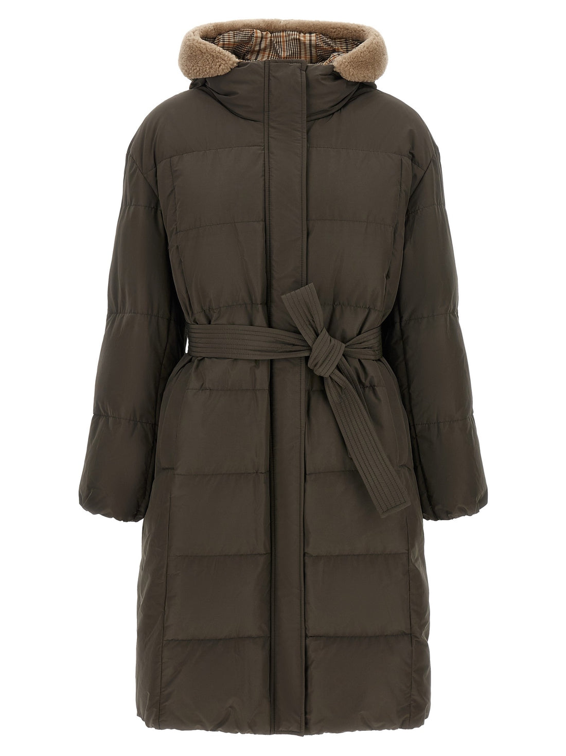Brunello Cucinelli - Boudin quilted down jacket GREEN